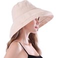 thumbnail image 4 of Sombreros de ala ancha para mujer con protección UPF 50+ plegable JM, 4 of 5