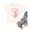 thumbnail image 4 of 5th Birthday Unicorn Shirt for Girls Rainbow Pastel Magical Fifth Birthday Party Tee for Kids Natural Shirt Youth Small, 4 of 8