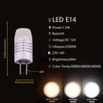 thumbnail image 1 of MINI luces LED G4 COB para coche, lámpara estroboscópica de alta eficiencia de luz, 1-10 uds, CC/CA, 12V, 2W, 3W, para cocina, estudio, inodoro, 1 of 4