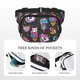 thumbnail image 5 of Fotbe Cat Icecream Cangurera Cuadrada con Estampado de Doble Capa, Bolsa de Cintura Ajustable Mini para Hombres y Mujeres, 5 of 9