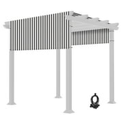 8x10 Ft Universal Pergola Canopy Replacement Cover Sun Shade Rod Pocket Outdoor