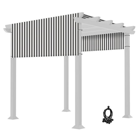 8x10 Ft Universal Pergola Canopy Replacement Cover Sun Shade Rod Pocket Outdoor