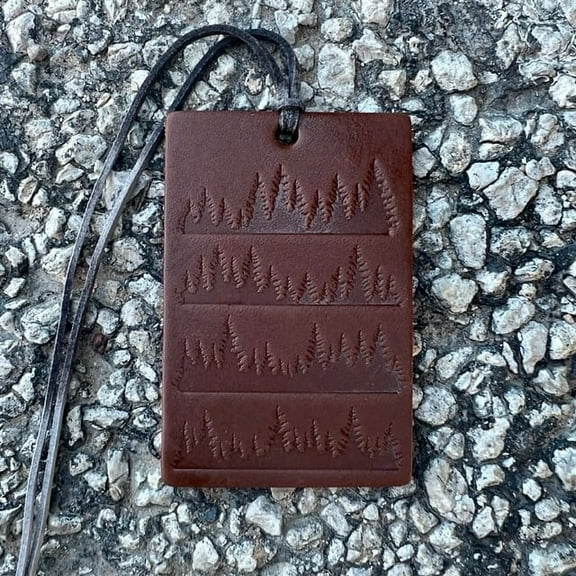 Air Flair |Car Leather Air Freshener |Trees| Rectangle Leather Scent