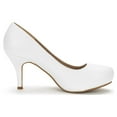 thumbnail image 2 of Generic Women's Classic Heel Dress Platform Versatile Low Stiletto Pumps Shoes, 2 of 6