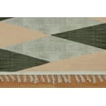 thumbnail image 6 of Casavani - 10'x10' Square Area Rugs for Living Room & Dining Room Handblock Printed Green Cotton Dhurrie, 6 of 7