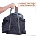 thumbnail image 3 of Bolsa de lona plegable Oucaili para mujeres y hombres, bolsas de viaje para el fin de semana, bolsa de equipaje impermeable para deportes, gimnasio, vacaciones, 3 of 6
