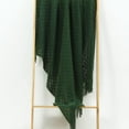 thumbnail image 2 of CREVENT Knitted Decorative Throw Blanket for Couch Sofa Chair Bed，Soft Warm Cozy Light Weight for Spring Summer, 50''X60'', Christmas Forest Green, 2 of 4