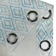 thumbnail image 5 of Ambesonne Ikat Grommet Curtain, Aztec Peruvian Culture, 50" x 54", Grey White Sky Blue, 5 of 6