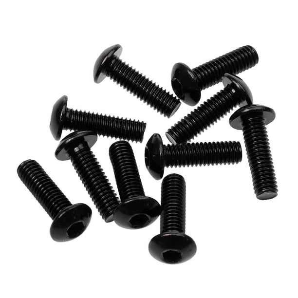 10x Tornillos Pernos Matrícula Aluminio Decorativos Cubren 16x5mm / 20x6mm 16mm x 5mm