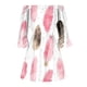 thumbnail image 5 of Mini vestido floral de manga acampanada y hombros descubiertos para mujer - Vestido informal de playa, 5 of 5