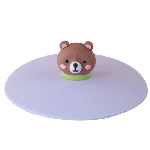 Silicone Lids for Cups | Reusable Flexible Cute Cartoon Animals Mug Covers | Coffee Tea Water Cup Lids Dustproof, Cute Cartoon, Gift