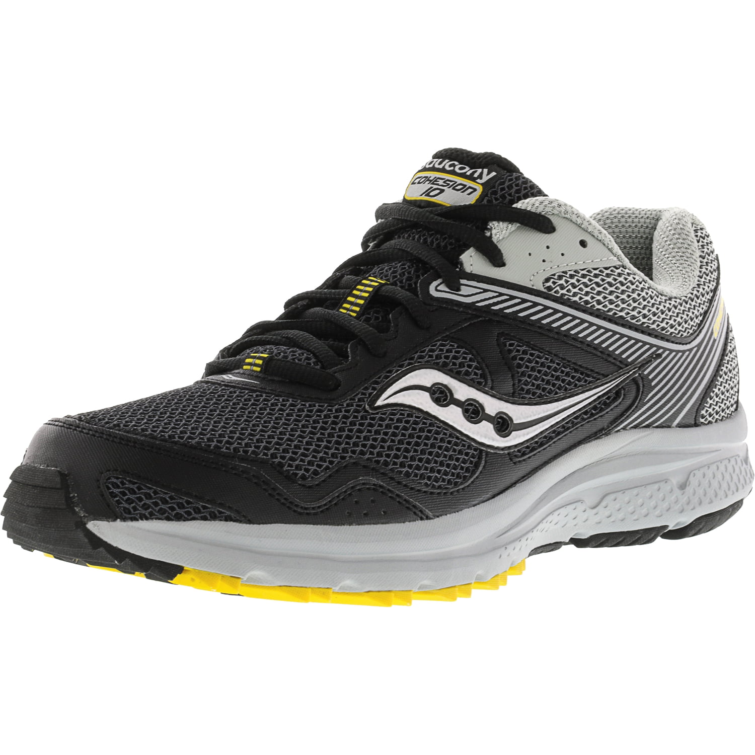 New Saucony Cohesion TR10 Mens Trail Running Shoe/ S25339-1 Black-Gray-Yellow 