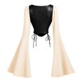 thumbnail image 4 of Bell Sleeve Tops for Women Corset Top Medieval Costume Halloween Cosplay Halloween Costumes for Women, Size S, 4 of 4