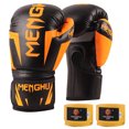 thumbnail image 1 of Guantes de boxeo con muñequeras Kick Boxing Muay Thai, 1 of 8