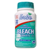 Evolve Ultra Concentrated Bleach Tablets, Linen Breeze Scent, 32 Ct.