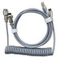 thumbnail image 1 of Cable Resorte Aviación USB Tipo C para Teclado 2 Uds (gris Plateado), 1 of 9