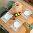 thumbnail image 4 of Stone Grain Marble Placemats Set of 4 Rectangle Table Mats Washable Heat-Resistant Place Mat for Kitchen Dining Table Decor Indoor Outdoor, 4 of 6