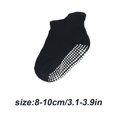 thumbnail image 2 of 6 Pcs Bas pour Enfants avec Bonne Élasticité Confortables à Porter Style Simple Bonne Fabrication Noir 8-10, 2 of 6
