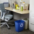 thumbnail image 5 of Commercial Deskside Recycling Container, 3.25-Gallon/13-Quart, Blue Recycling Symbol, Plastic, for Bedroom/Bathroom/Office, Fits Under Desk/Sink/Cabinet, 5 of 7