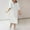 White, variant on QUNYINEY Women Dresses Solid Casual Short Sleeve Tent Dress Crew Neck Midi Sundress