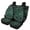 Green Mandala Flower, variant on Qpednta Cute Highland Cow Car Seat Covers Sets 4Pcs Front Seat Protector Carseat Rear Split Bench Cover Universal Vehicle Seat Protector Fit Most Car Truck SUV