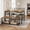 Brown, variant on NEILA Stylish Dining Table Set for 4 - Kitchen Table with Comfortable Bench & 2 Chairs, Space-Saving Design with Wine Rack, Perfect for Small Spaces, Rustic Modern Home Furniture,Brown