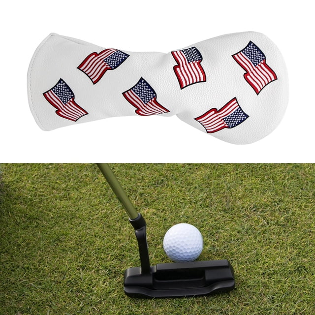 Fundas para cabezas de palos de golf Fundas impermeables para cabezas de cuello largo para Woods Driver White 1 Cola Funda para palos de golf
