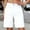 White, variant on Women’s High-Waisted Denim Bermuda Shorts, Classic Baggy Denim Shorts with Pockets, Womens and Women's Light Blue,Size S-3XL