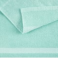 thumbnail image 5 of Martha Stewart Modern Waffle Kitchen Towel Set 6-Pack, Aqua Blue, 16"x28", 5 of 11