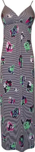 Retro Pop Art Photo Print Sundress Maxi Dress
