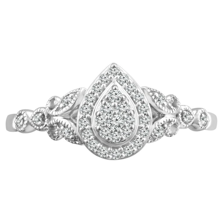 10K White Gold 1/5 CTW Diamond Promise Ring 10K White Gold 1/5 CTW Diamond Promise Ring