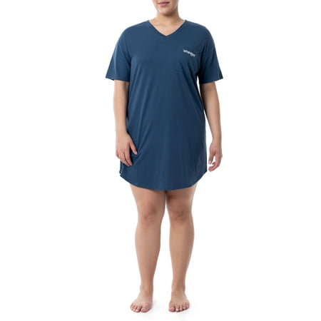 

Wrangler® Women s Short Sleeve V-Neck Sleepshirt S-4X