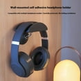 thumbnail image 5 of Not Drill Wall Mount Headphone Holder Rack With Strong Adhesive Secure Storage Bracket For Headsets Display Hooks, 5 of 8