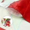 thumbnail image 4 of Christmas Poinsettia Curtain Valances 3 Piece Set Upper Curtain 52'''' Lx18'''' W & Lower Curtain 36'''' L X 26'''' W X2 Kitchen Windows Decor Red, 4 of 7