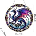 thumbnail image 3 of HongMingWen Dragon Acrylic Stained Glass Window Hanging Sun Catcher Decor Stained Panel Hangings Wall Art Decor, for Friends and Family, 3 of 6