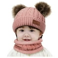 thumbnail image 4 of Baby Girls Boys Knitted Winter Hat and Soft Scarf Set Warm and Windproof Hat Cute Lined Hat 2 Pieces for Kids Baby Girls, 4 of 4