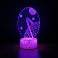 thumbnail image 1 of Luz nocturna LED 3D con planetas que cambian de color para niños con base, 1 of 2