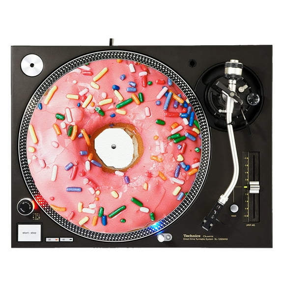 KuzmarK™ 12" DJ Turntable Slipmat - Donut Sprinkles