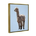 thumbnail image 3 of Stupell Glam Llama Fashion Pattern Symbol Animals & Insects Painting Gold Floater Framed Art Print Wall Art, 3 of 6
