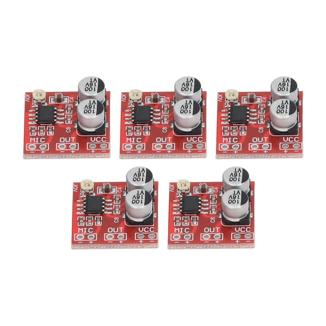 Módulo de Amplificador de Micrófono Electret, Manejo de Bocina de Alimentaciónón Pequeña DC4V-12V ABS FUENTE DE ALIMENTACIÓN