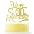 thumbnail image 1 of Fiesta de 30 aniversario de Cake Topper Yetxel Gold Glitter, 1 of 6