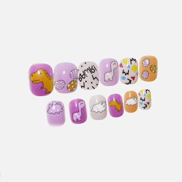 Mejora de uñas para niños con parches para uñas para niños parches para uñas terminados uñas postizas parches adhesivos para uñas