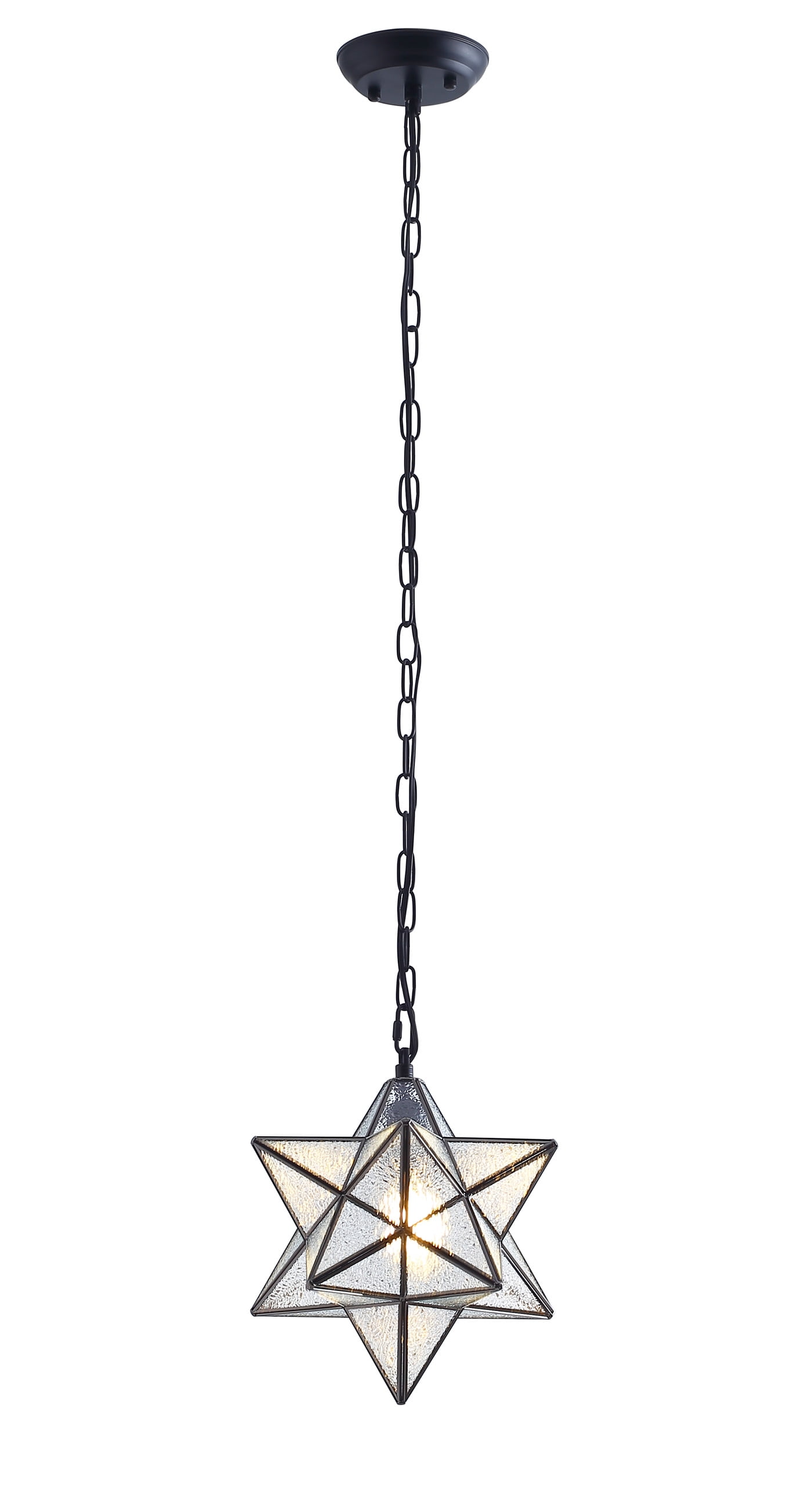 Aiwen Modern Stylish Star Like Pendant Light Geometric Ceiling Lamp Fixture Black