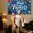 thumbnail image 3 of Happy Fathers Day Banner Decorations for Party, Blue Happy Father's Day Backdrop Decor, Fathers Day Party Supplies 5.9x3.6ft, 3 of 6