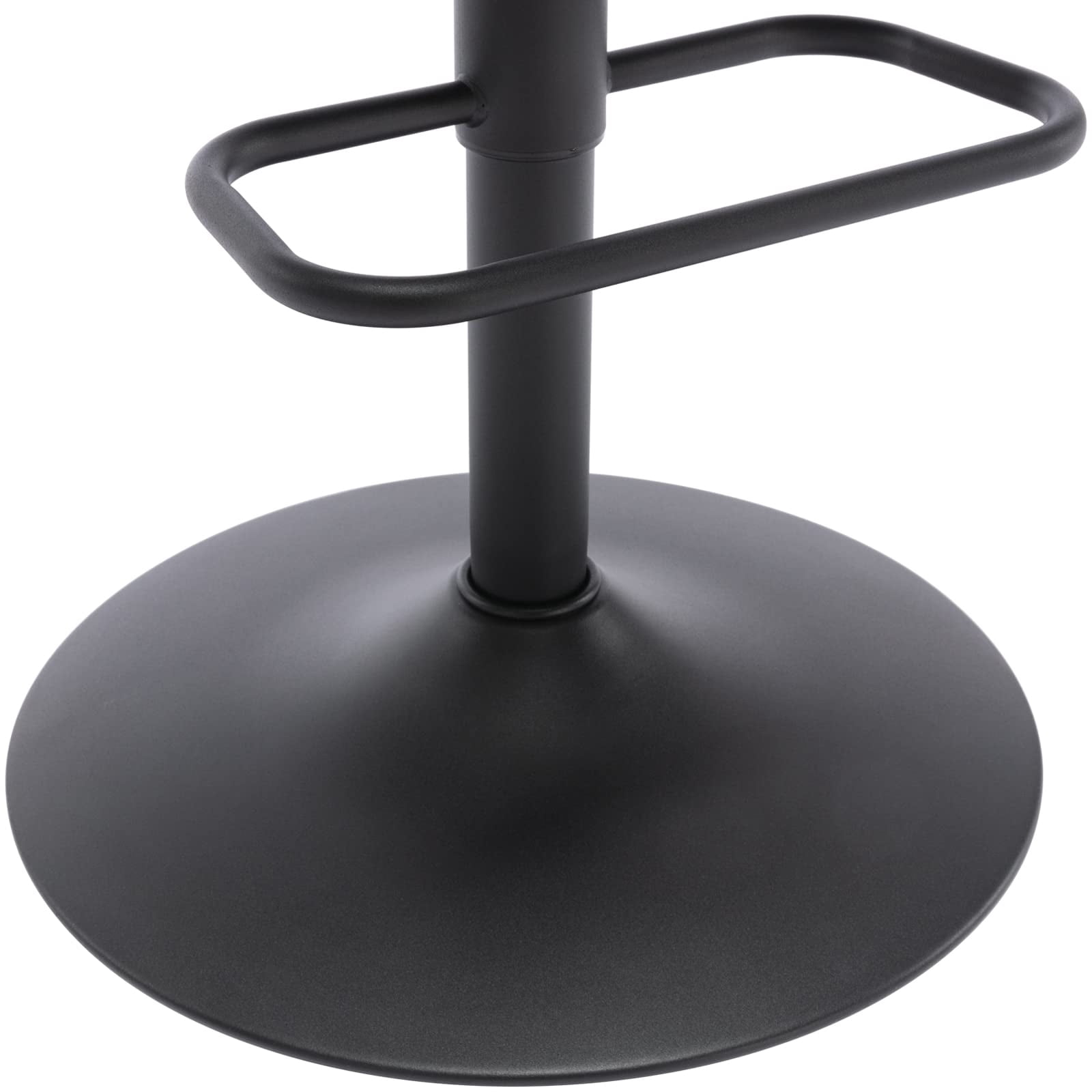 Modern Upholstered Bar Stool with Back Set of 2, Armless 360° Swivel Adjustable Height Linen Padded Bar Chair for Kitchen Island, Dining Room, or Café (Dark Gray)