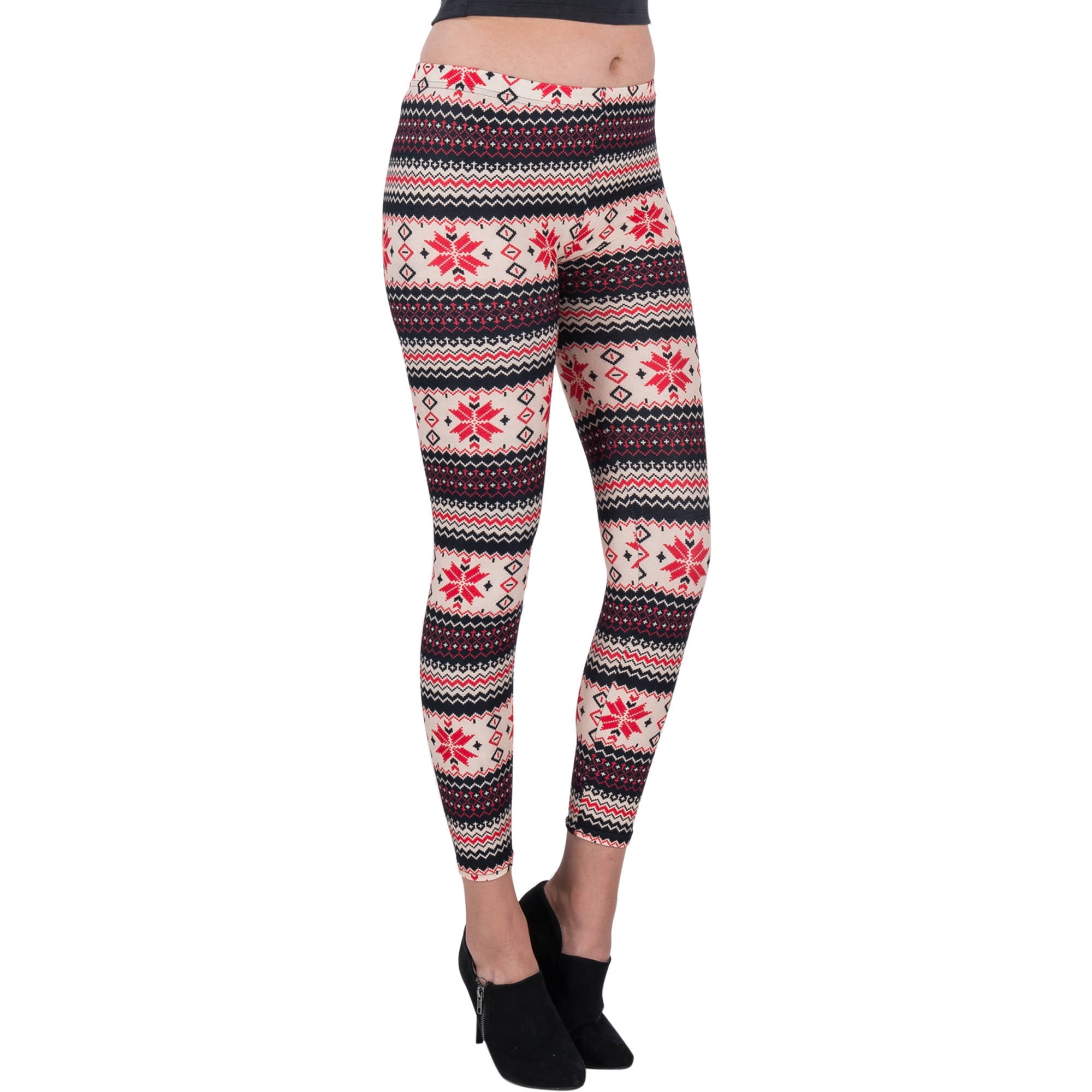 Women's Four Points Design Full Length Stretchy Leggings