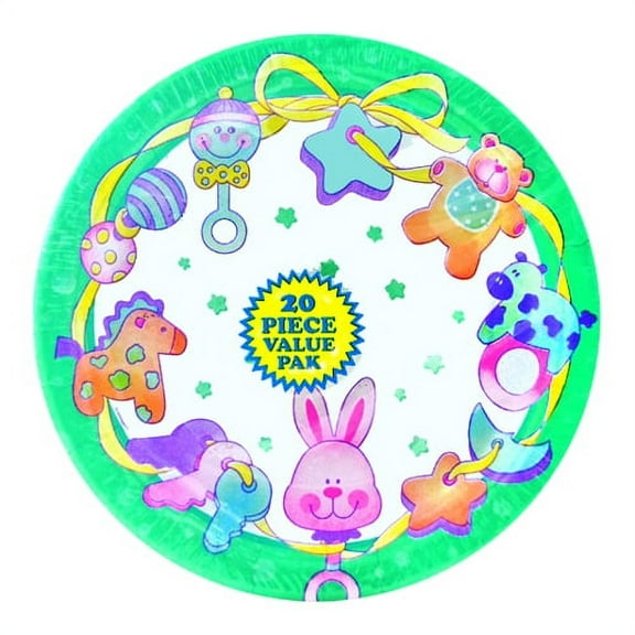 Baby Toys Baby Shower Small Paper Plates (20ct)