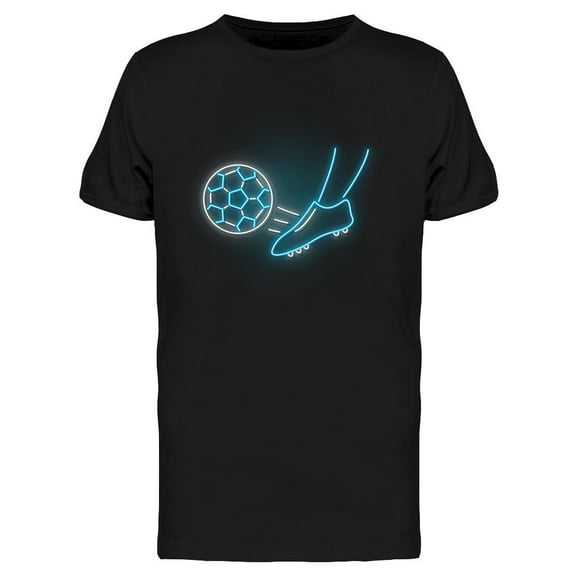 Neon Soccer Sign T-Shirt Men -Image by Shutterstock, Male Small