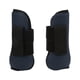 thumbnail image 2 of 2 uds botas de protección de pata de caballo de PU botas de caballo elásticas almohadilla interior acolchada para montar a caballo patas delanteras azul marino L, 2 of 5