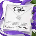 thumbnail image 4 of To My Loving Daughter Gift Necklace, Gift Necklace From Mother, Birthday Gift Necklace From Mom, Daughter Gift Necklace, 4 of 7